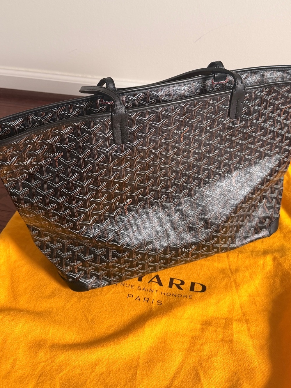 Black Goyard Goyardine Artois MM Black